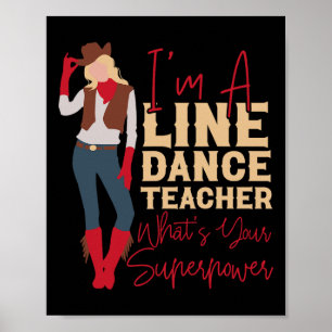 Poster Dançarino da Linha do País Hs0 Uni-Adultos Sma Bra