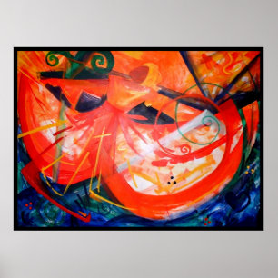 Póster Dançarino da tempestade - arte haitiana - arte