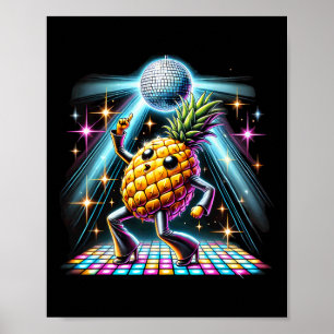 Poster Dançarino de Descoco de Abacaxi - Estético Criança