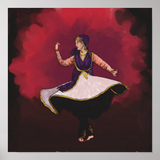 Poster Dançarino de Kathak - uma performance solo