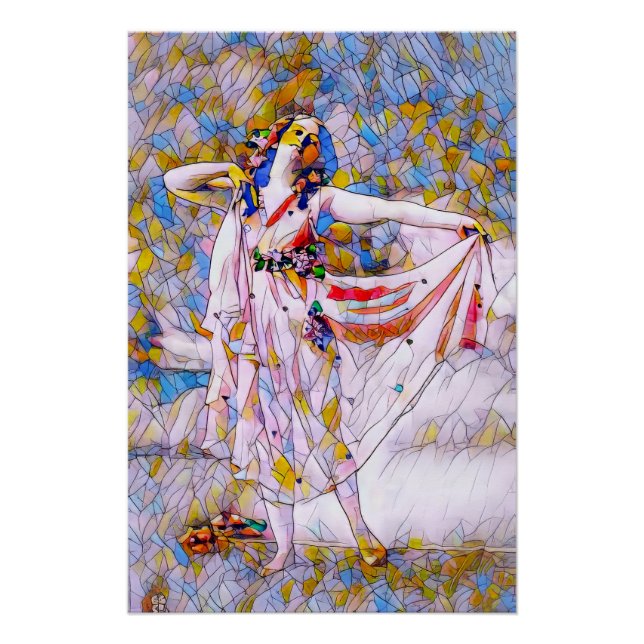 Póster Dançarino de Vidro Arrumado (Frente)