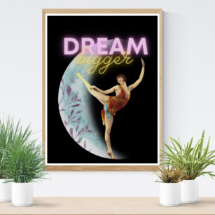 Poster Dançarino do Balé Vintage, maior do Dream