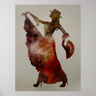Poster Dançarino do Flamenco