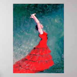 Póster Dançarino do Flamenco