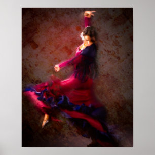 Póster Dançarino do Flamenco