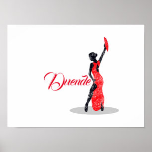 Poster Dançarino do Flamenco Duende