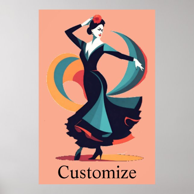 Poster Dançarino do Flamenco Thunder_Cove (Frente)