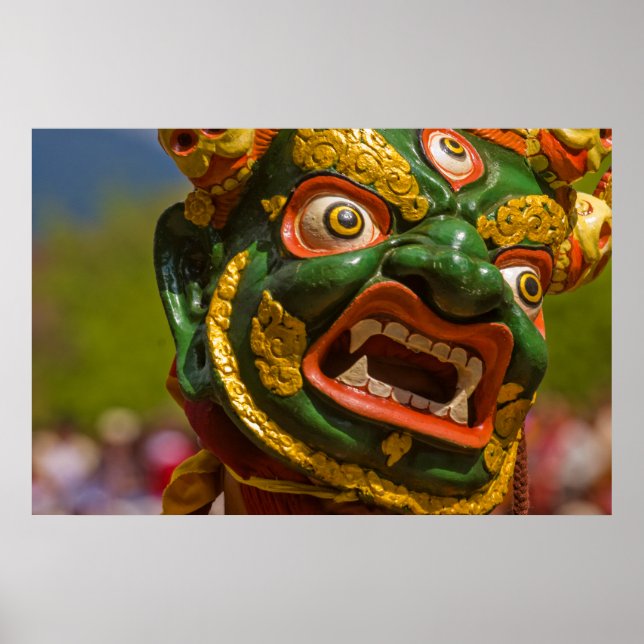 Poster Dançarino Mascarado Asiático (Frente)