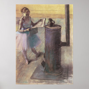 Póster Dançarino que descansa por Edgar Degas, arte do