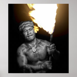 PÓSTER DANÇARINO SAMOANO DO FOGO