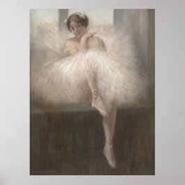 Poster Dançarino Sentado na Janela Enchida