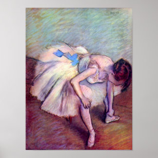 Póster Dançarino sentado por Edgar Degas, Arte Balé de Vi