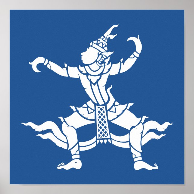 Póster Dançarino Tailandês ⚠ Sinal ⚠ Tailândia (Frente)