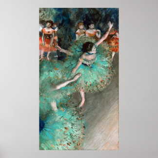 Póster Dançarino Verde (Danseuse Verte) Edgar Degas