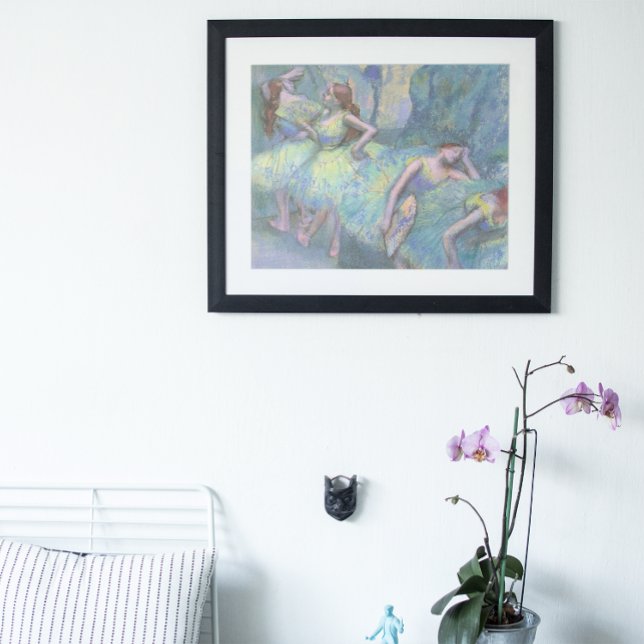 Poster Dançarinos balés nas Asas por Edgar Degas (Criador carregado)