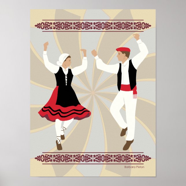 Poster Dançarinos Bascos (Frente)