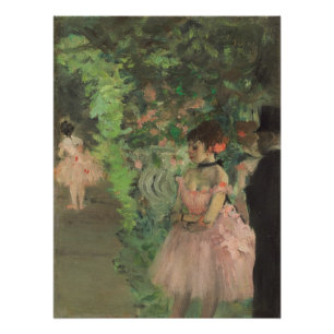 Póster Dançarinos de bastidores, 1876-1883 de Edgar Dega