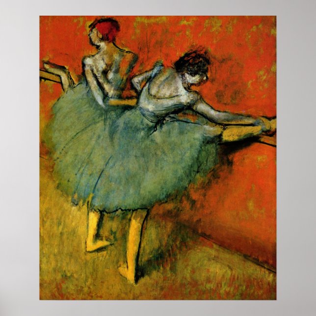 Poster Dançarinos do Barre - Edgar Degas - 1888 (Frente)