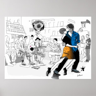 Póster Dançarinos em Nova Orleães
