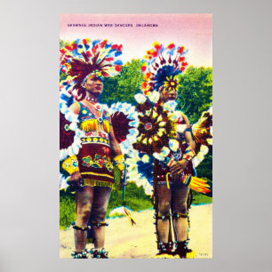 Póster Dançarinos indianos da guerra do Shawnee, Oklahom