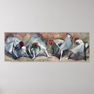 Poster Dançarinos Ligando Seus Calçados, Edgar Degas