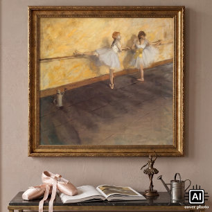 Poster Dançarinos no bar por Edgar Degas, balé do vinta