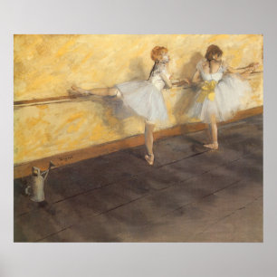 Poster Dançarinos no bar por Edgar Degas, balé do vinta