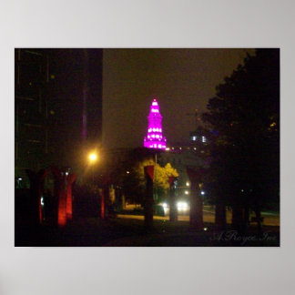 Póster dançarinos noturnos