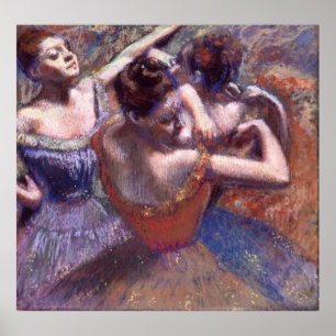 Póster Dançarinos por Edgar Degas