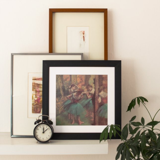 Poster Dançarinos, rosa e verde por Edgar Degas (Criador carregado)