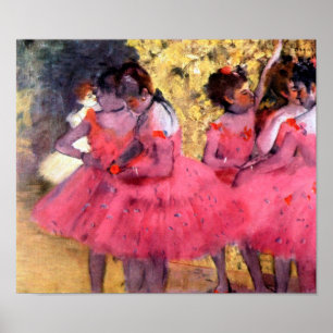 Poster Dançarinos Rosa, Edgar Degas