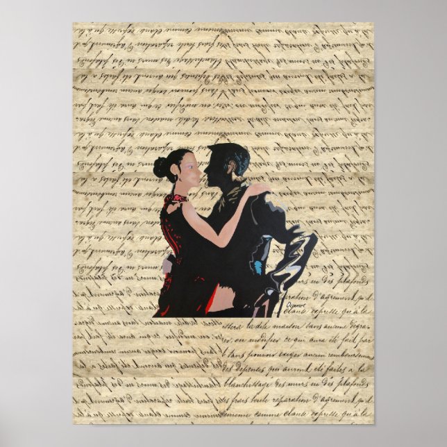 Póster Dançarinos Tango (Frente)