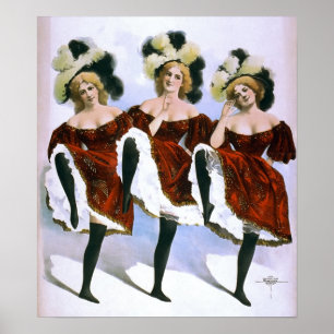 PÓSTER DANÇAS VAUDEVILLE 1899