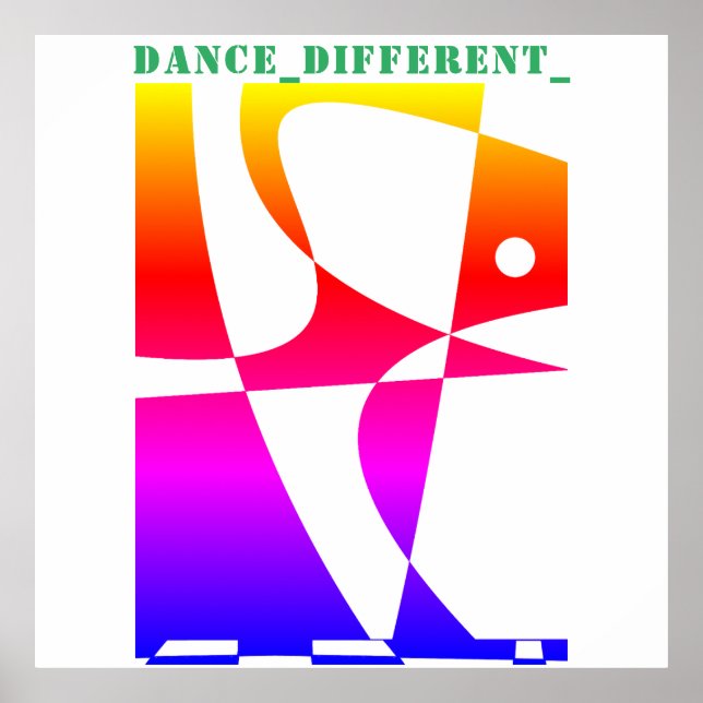 Poster DANCE_DIFFERENT_ Rainbow (Frente)