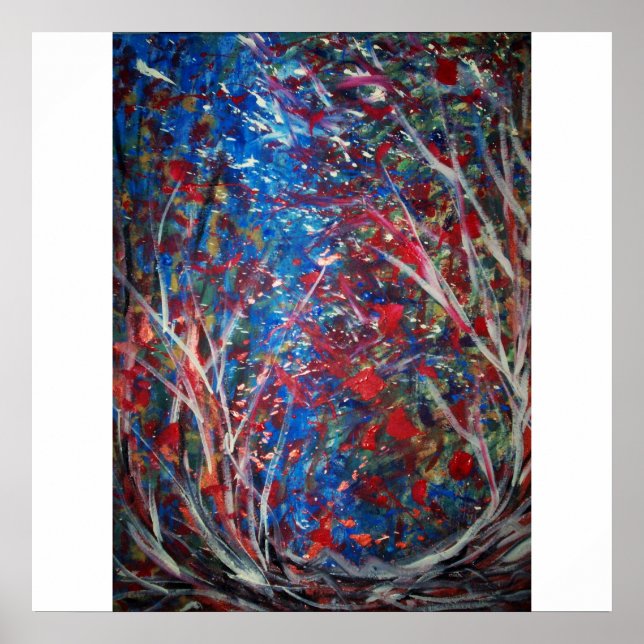 Poster Dance of the Elements (Abstract 52x52 Canvas) (Frente)