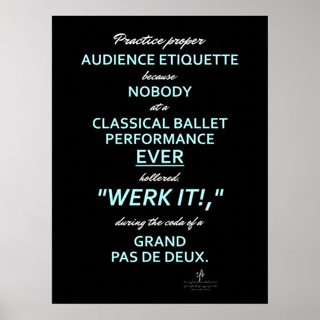 Poster Dance Pais Audience Etiqueta II Sky/White (Frente)