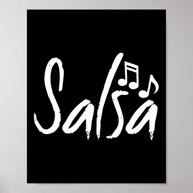 Poster Dance Shirt Salsa Engraçado Dançando Presentes (Frente)