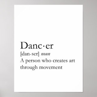 Poster Dancer Definição de Arte