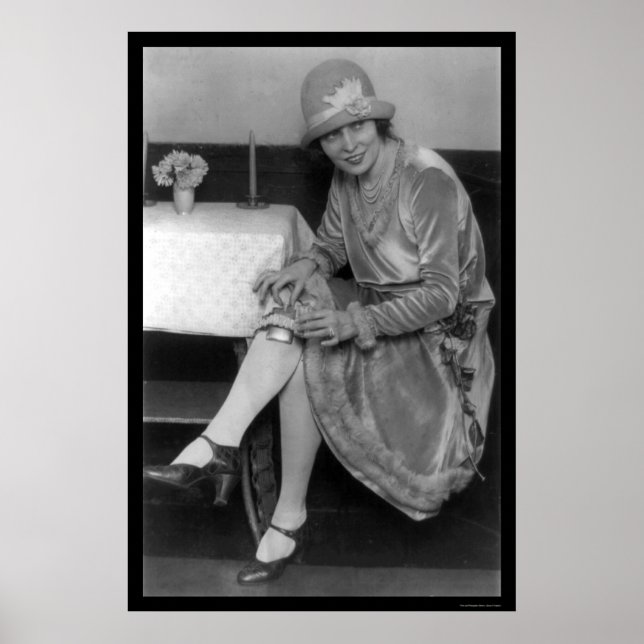 Póster Dancer e seu Garter Flask 1926 (Frente)