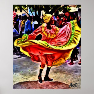 PÓSTER DANCER NO QUADRÃO CUBANO