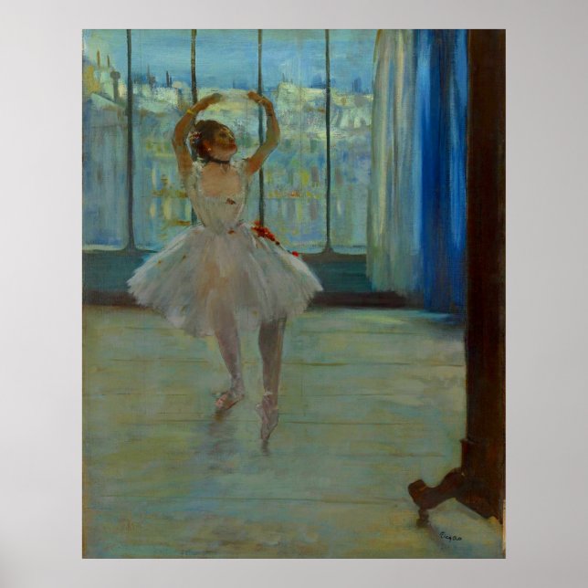 Poster Dancer Posing - Edgar Degas - 1873 (Frente)