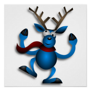 PÓSTER DANCING REINDEER