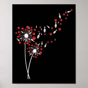 Poster Dandelion Boliche Player Flower Lover