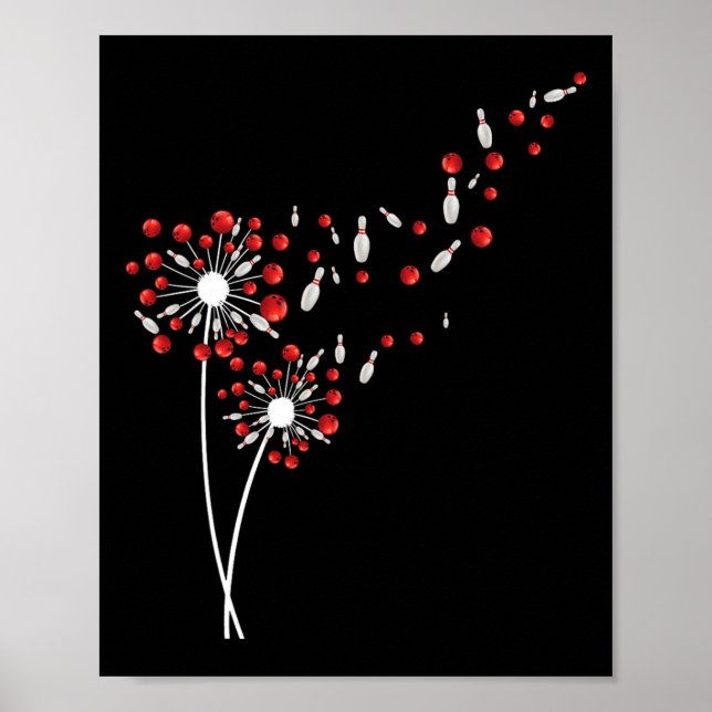 Poster Dandelion Boliche Player Flower Lover (Frente)