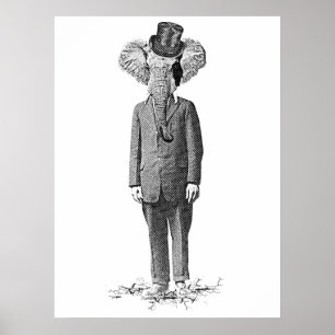 Póster Dândi do elefante
