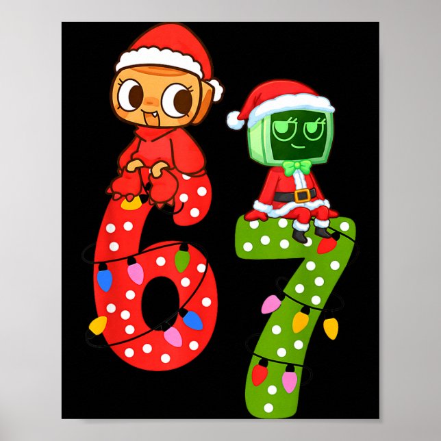 Poster Dandy Bruh 67 Days Meme Humor 6 7 Shelly World Six (Frente)