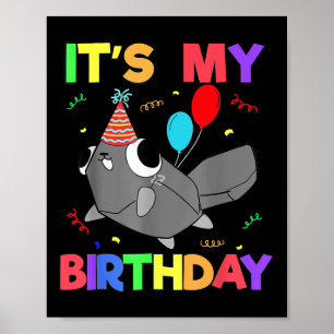 Poster Dandys World Pebble Birthday Decoração Para Crianç