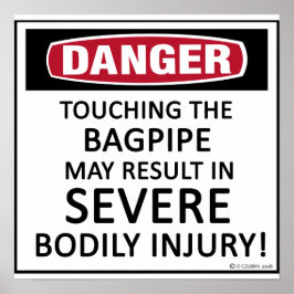 Póster Danger Bagpipe