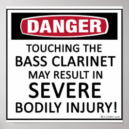 Póster Danger Bass Clarinet