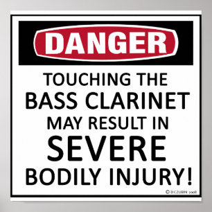 Póster Danger Bass Clarinet